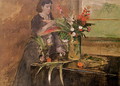 Young woman arranging flowers, 1872 - Edgar Degas