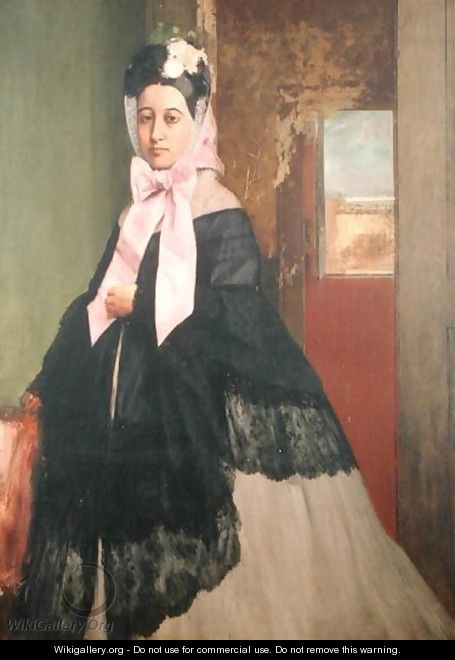 Therese de Gas (1842-95), sister of the artist, later Madame Edmond Morbilli, c.1863 - Edgar Degas
