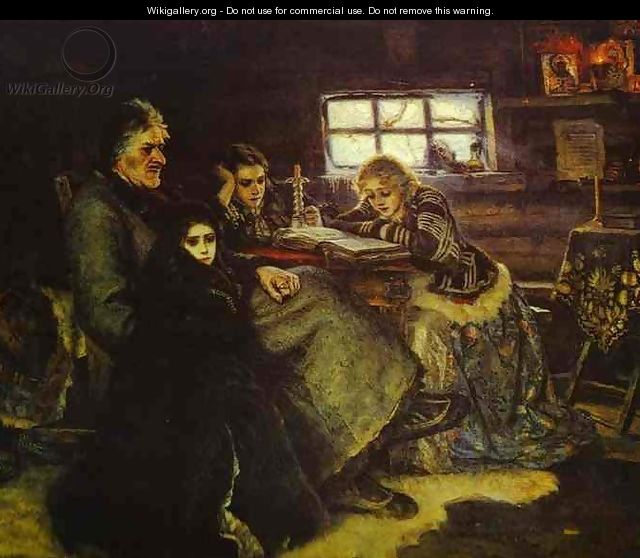 The Menshikov Family in Beriozovo, 1883 - Vasilij Ivanovic Surikov