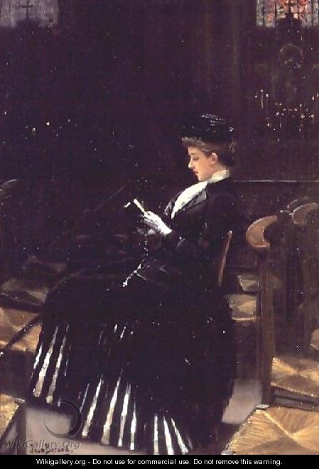 A Woman at Prayer, c.1889 - Jean-Georges Beraud