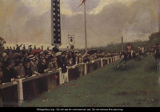 The Course at Longchamps, 1886 - Jean-Georges Beraud