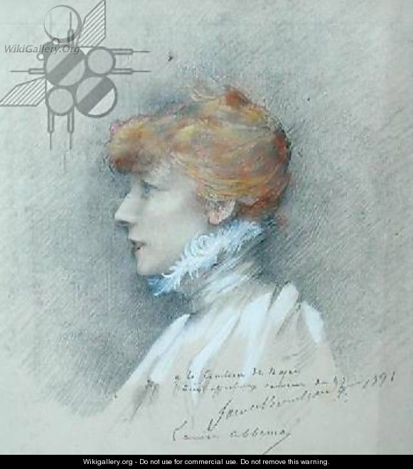 Sarah Bernhardt (1844-1923) 1891 - Louise Abbema
