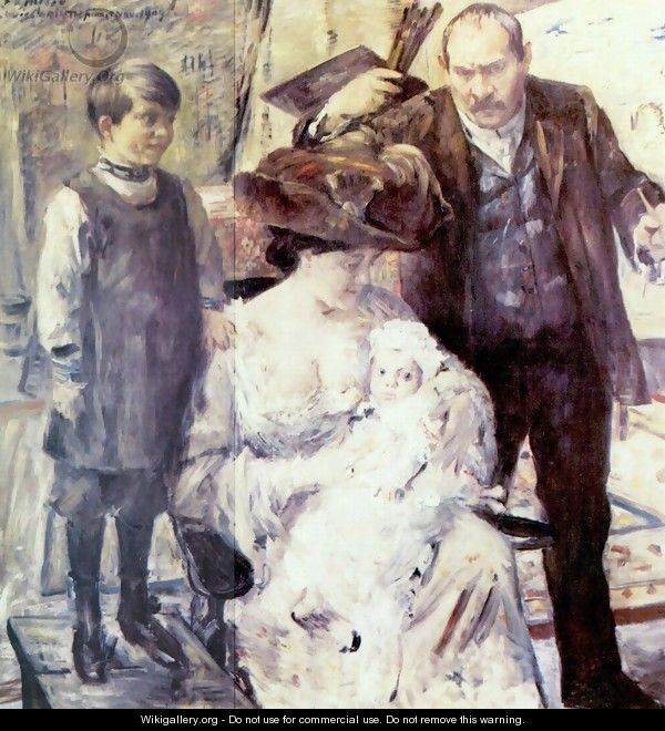 Corinth with family, 1909 - Lovis (Franz Heinrich Louis) Corinth