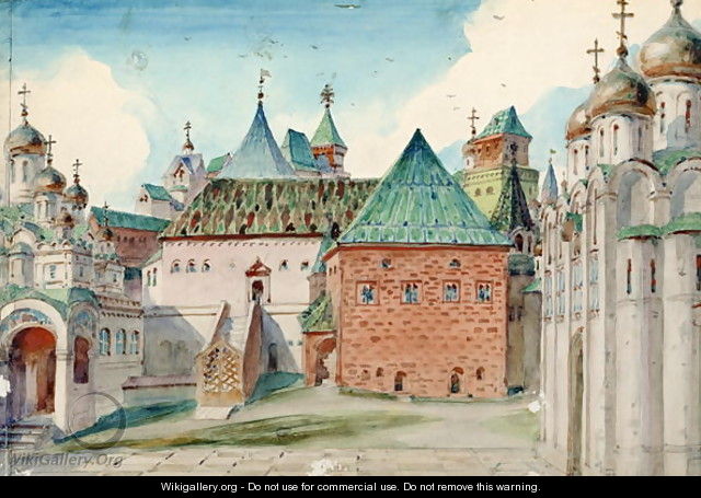 Stage design for Modest Mussorgsky