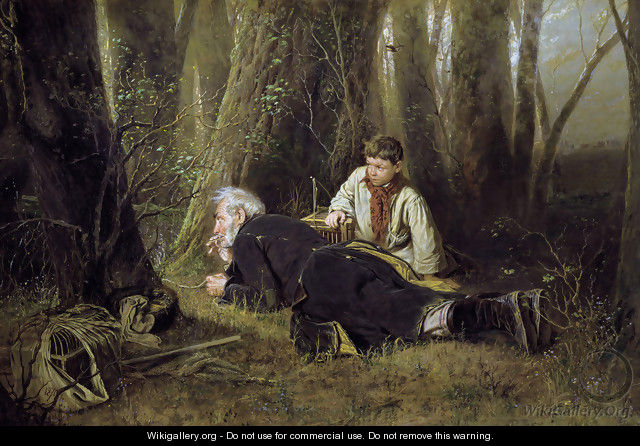 The bird-catcher, 1870 - Vasily Perov
