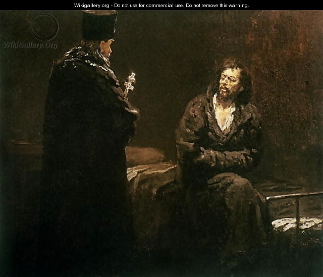 Refusal of Confession, 1879-85 - Ilya Efimovich Efimovich Repin
