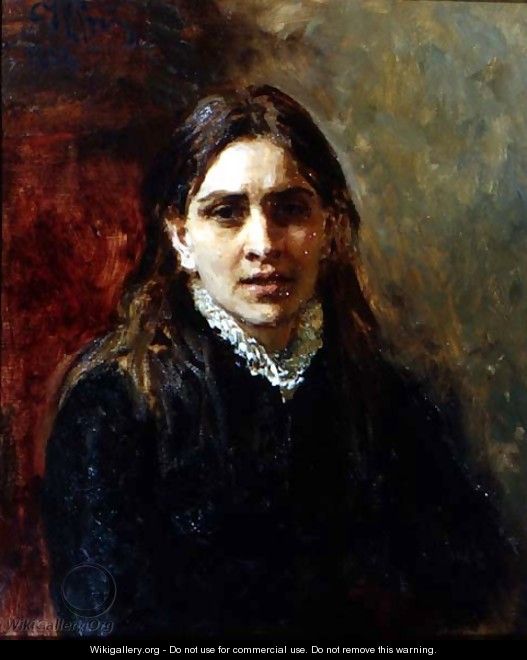 Portrait of Pelageya Antipovna Strepetova (1850-1903) 1882 - Ilya Efimovich Efimovich Repin