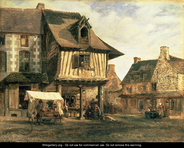 Market Place in Normandy, c.1832 - Theodore Rousseau