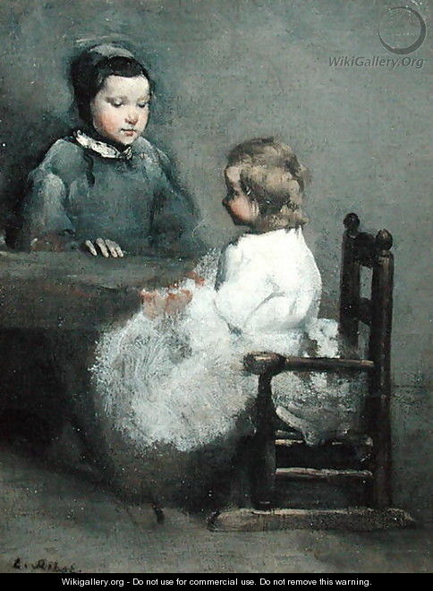 The Two Sisters - Theodule Augustine Ribot