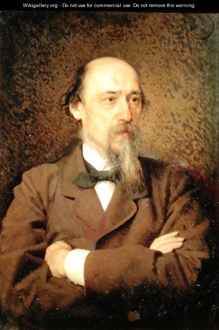 Portrait of Nikolay Alekseyevich Nekrasov, 1877 - Ivan Nikolaevich Kramskoy