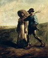 Going to Work, c.1850-51 - Jean-Francois Millet