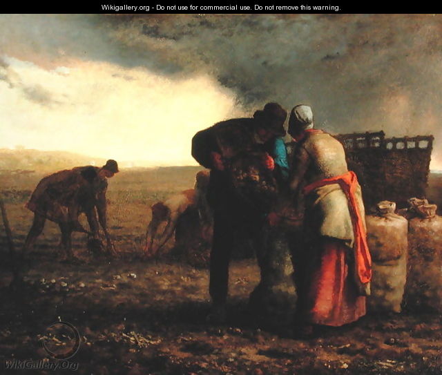 The Potato Harvest, 1855 - Jean-Francois Millet