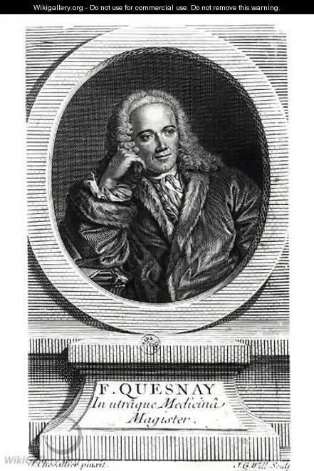 Portrait of Francois Quesnay (1694-1774) - J. Chevallier