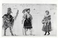 Costume designs for 'Le Roi s'amuse' - Auguste de Chatillon