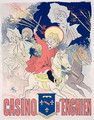 Reproduction of a poster advertising the 'Casino d'Enghien', 1890 - Jules Cheret