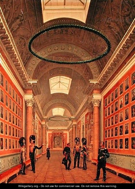 The War Gallery of the Winter Palace in St. Petersburg, c.1830s - Nikanor Grigorevich Chernetsov