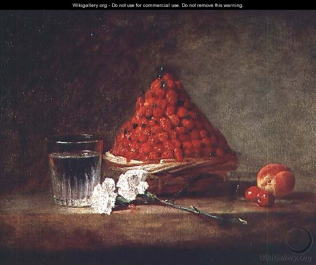 Basket with Wild Strawberries, c.1761 - Jean-Baptiste-Simeon Chardin