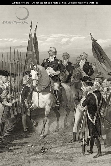 George Washington taking command of the Army, 1775, from 