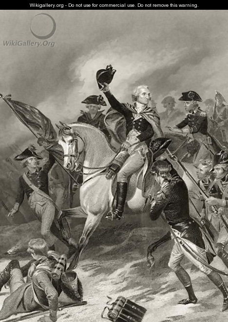 George Washington at the Battle of Princeton, January 3rd 1777, from 