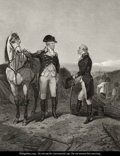 First meeting of George Washington and Alexander Hamilton, from 