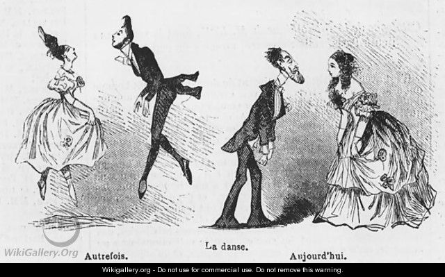 Caricature of dance, illustration from 