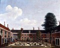 The Garden of The Former Amsterdam Leprozenhuis, 1735 - Louis Chalon