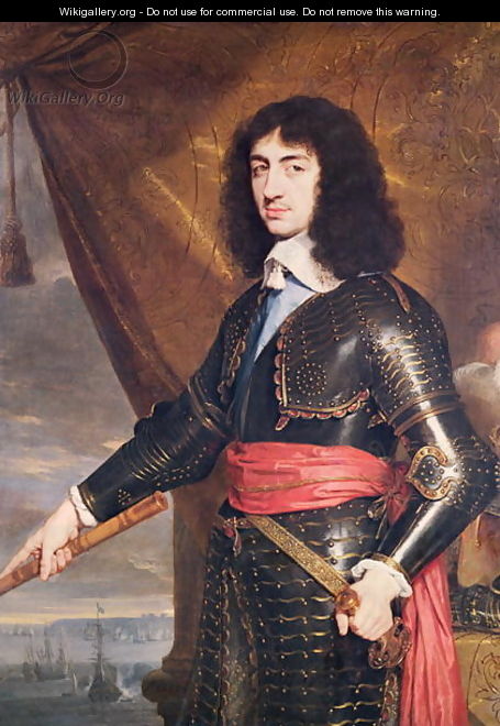 Portrait of Charles II (1630-85) 1653 - Philippe de Champaigne