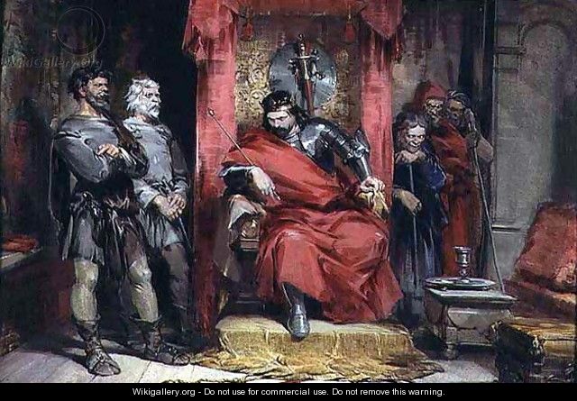 Macbeth instructing the Murderers employed to kill Banquo - George Cattermole