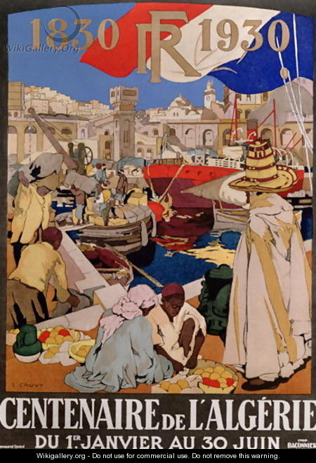 Poster advertising the centenary of Algeria (1830-1930), 1930 - Leon Cauvy
