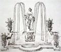 Fountain design from 'The Gardens of Wilton', c.1645 (3) - Isaac de Caus