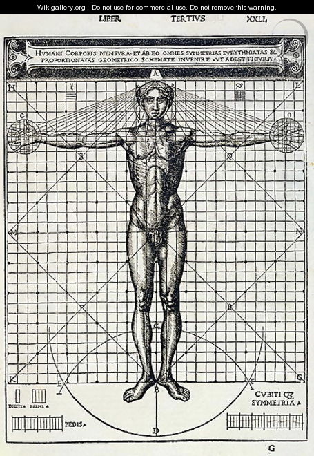 Ideal proportions based on the human body, from 
