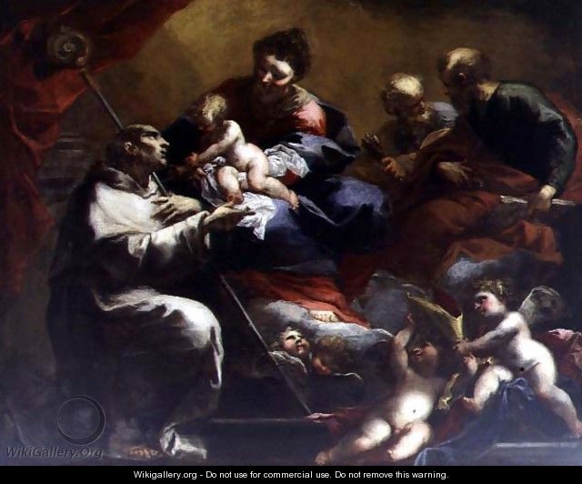 Madonna and Child with SS. Peter and Paul Appearing to St. Bruno - Valerio Castello