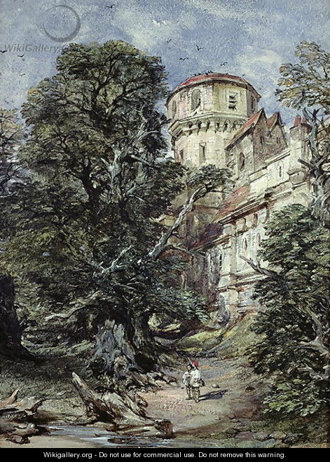 Landscape, with Castle and Trees - George Cattermole