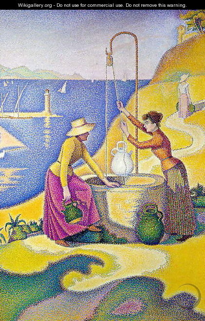 Young women of Provence at the well, 1892 - Paul Signac