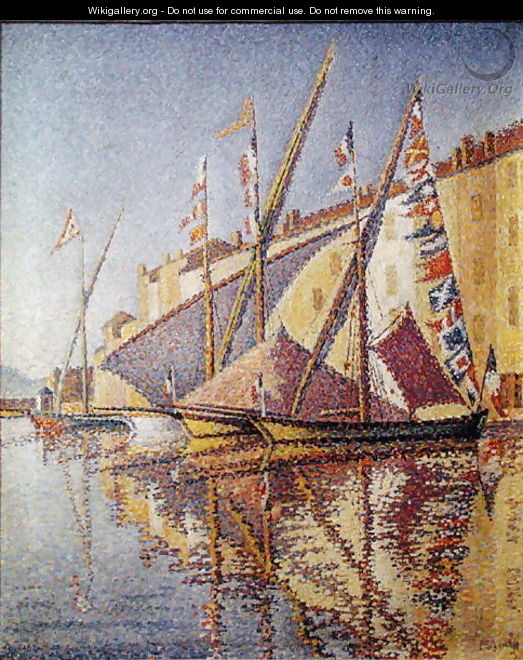 Sailing Boats in St. Tropez Harbour, 1893 - Paul Signac