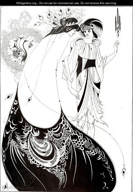 The Peacock Skirt, illustration for the English edition of `Salome