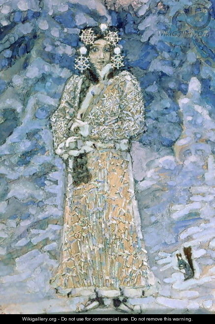 The Snow Maiden, a sketch for the Opera, 1890s - Mikhail Aleksandrovich Vrubel