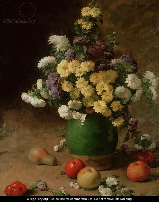 Flowers and Fruit, 1880 - Claude Emile Schuffenecker