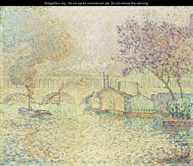 The Viaduct at Auteuil, c.1900 - Paul Signac