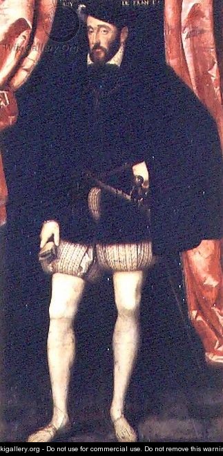 Portrait of King Henri II of France (1519-59) - Francois Clouet