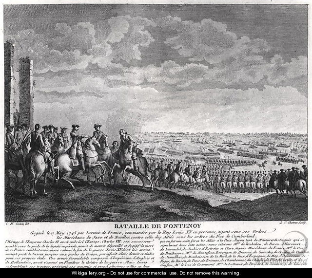 The Battle of Fontenoy, 11th May 1745, 1828 - Charles-Nicolas II Cochin