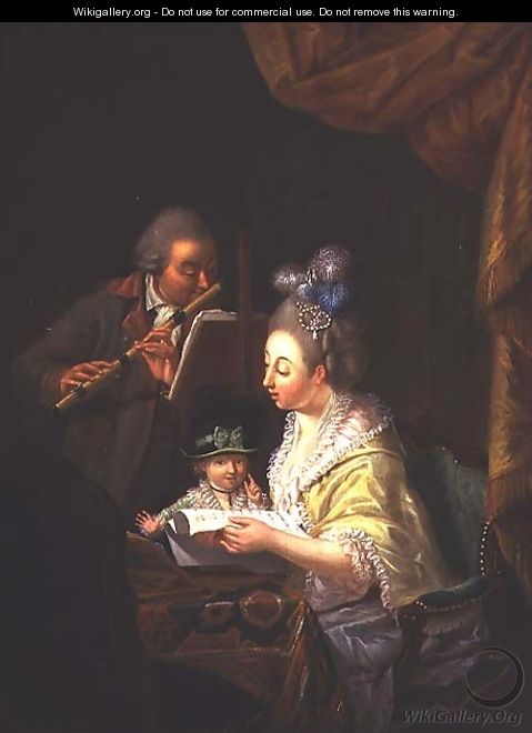 The Music Lesson, 1775 - Jean Baptiste Bernard Coclers