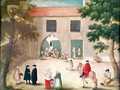 Distributing Alms to the Poor, from 'L'Abbaye de Port-Royal', c.1710 - (after) Cochin, Louise Madelaine