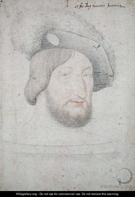 Portrait of Francois I (1494-1547) before 1525 - (studio of) Clouet