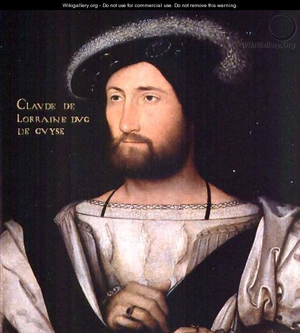 Portrait of Claude of Lorraine (1496-1550) 1st Duke of Guise, c.1525-30 - Jean Clouet