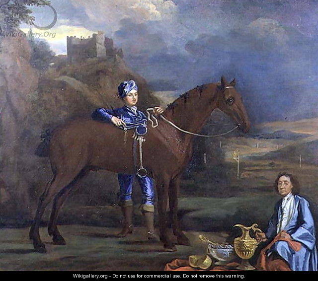 Portrait of a Racehorse and Jockey, c.1690 - Johann Closterman