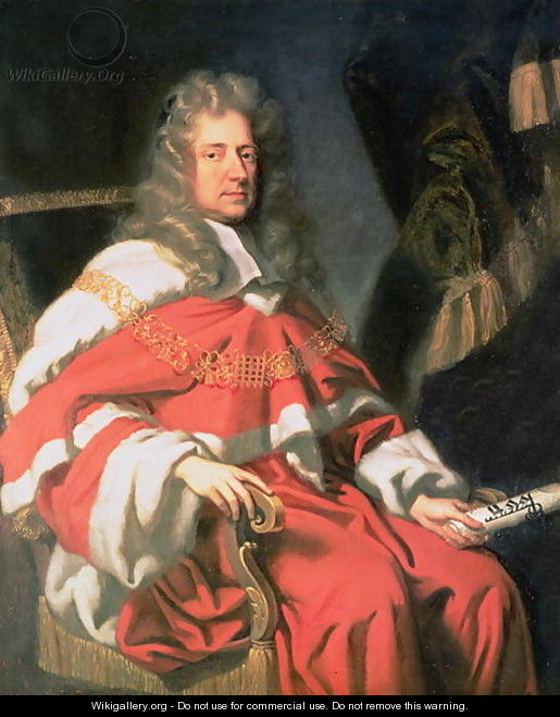 Portrait of Judge George Jeffreys, First Baron of Wem (1648-89) - Johann Closterman