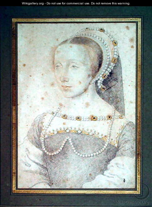Portrait of an unknown Lady, c.1540 - (studio of) Clouet