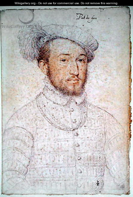 Rene (c.1528-70) Seigneur of Puy du Fou, c.1558 - (studio of) Clouet