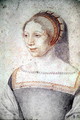Unknown portrait of a young Lady, probely Diane, bastard of France, duchesse de Montmorency, then of Angouleme and Chatellerault, c.1540 - (studio of) Clouet